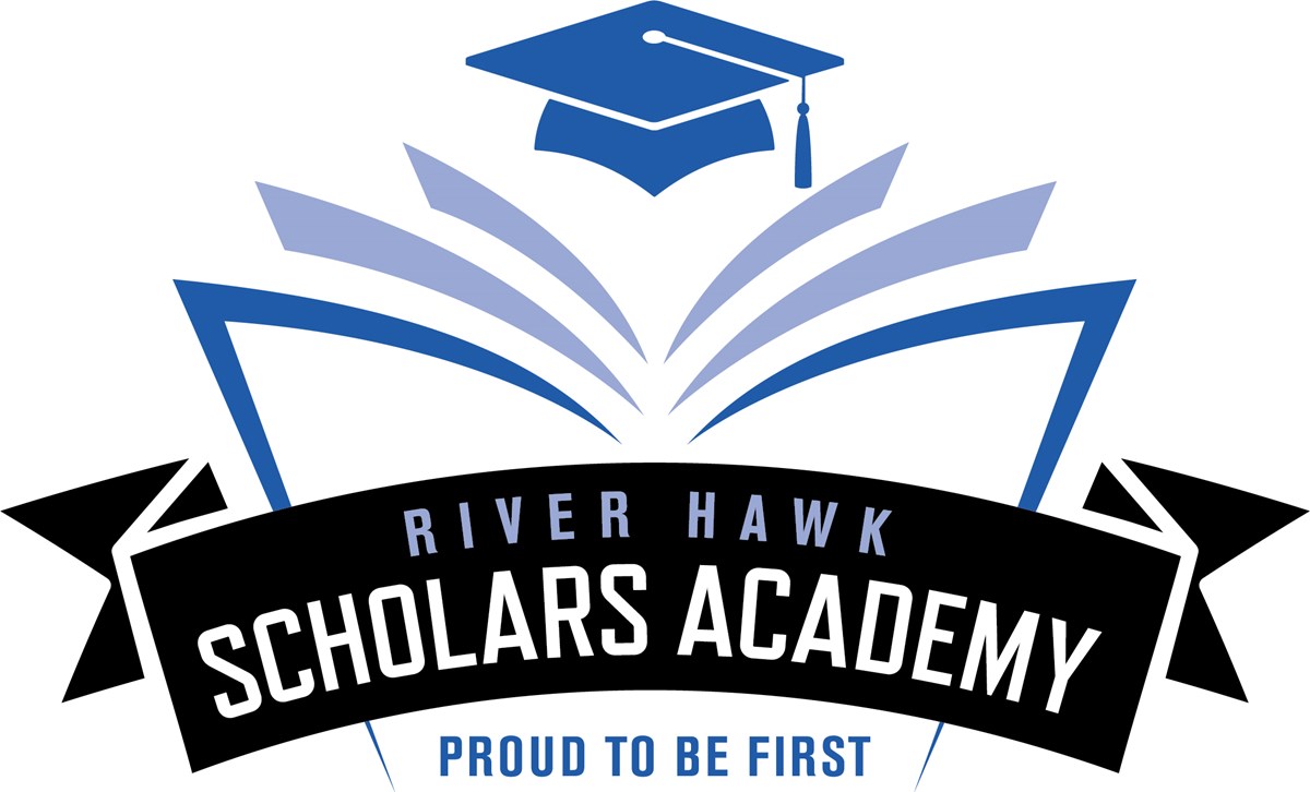 River Hawk Scholars Academy Proud to be First logo