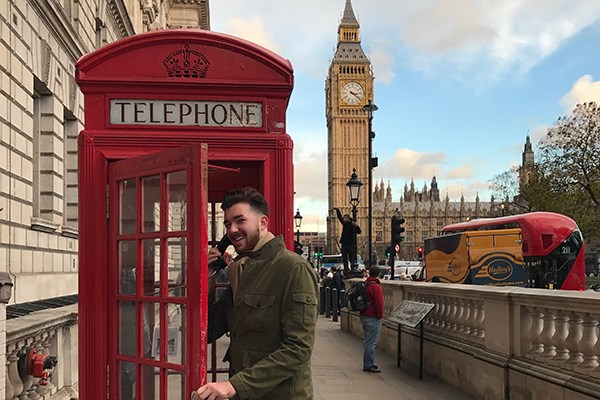 Matt Levenson visits London in fall 2016.