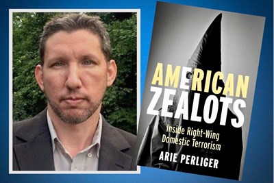 Prof. Arie Perliger's fifth book, American Zealots, takes a deep look into the world of the extreme right-wing. 