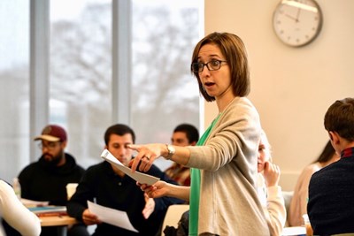 Beth Humberd teaches a class at the Manning School of Business