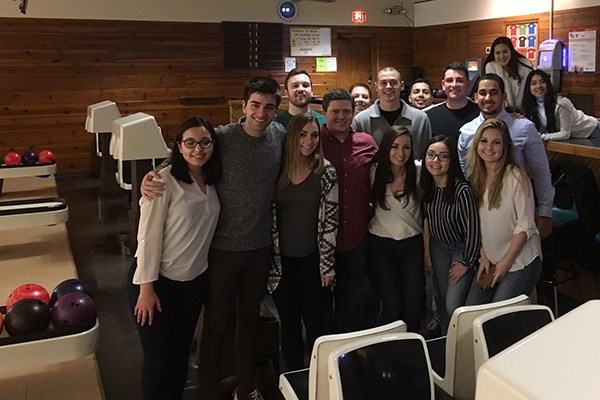 Manning students enjoy a bowling night in Omaha