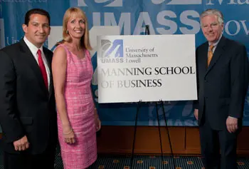 In May, Robert and Donna Manning, both UMass Lowell alumni, made a multimillion-dollar commitment that will create more than $5 million in endowment to support ongoing initiatives for the new "Manning School."