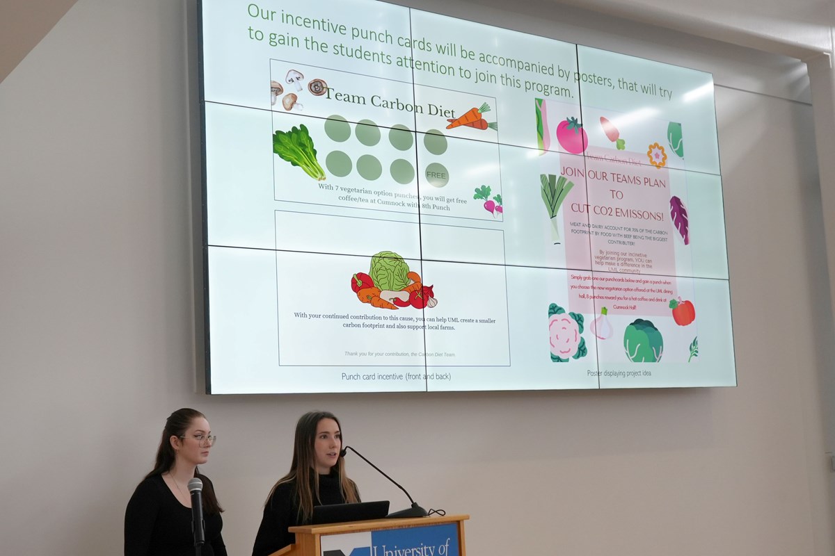 Climate Mitigation Challenge dining presentation