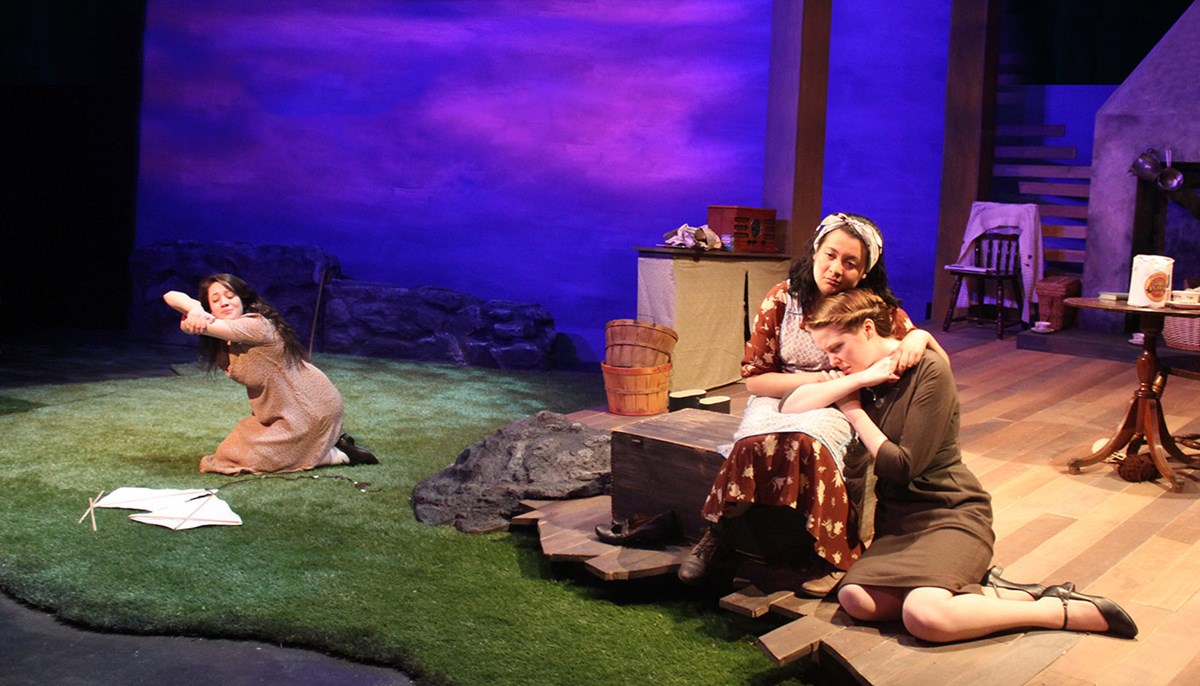 UMass Lowell students perform Dancing at Lughnasa in the Spring of 2017.