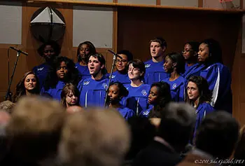 The UMass Lowell Gospel Choir recently performed at the inauguration of UMass President Robert Caret.