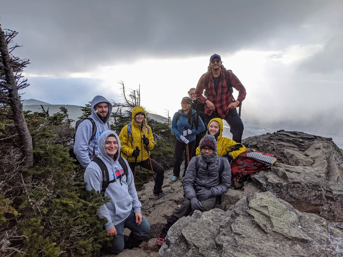 Group on Summit in White Mountains NH