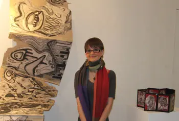 Kristen Richards &rsquo;11 is considering graduate school after completing her undergraduate art degree at UMass Lowell.