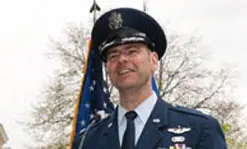 Lt. Col. Matthew McSwain commands Detachment 345 of the Air Force ROTC, marking its 60th anniversary