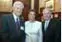 Shown at the Oct. 20 event are, from left, David Pernick '41, Shenkar College President Yuli Tamir and UMass Lowell Chancellor Marty Meehan.