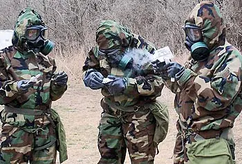 Toxic chemical agents, such as nerve gas, are just some of the threats faced by military personnel in the battlefield.
