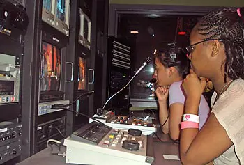 Young filmmakers get an opportunity to hone their skills in a professional media studio.