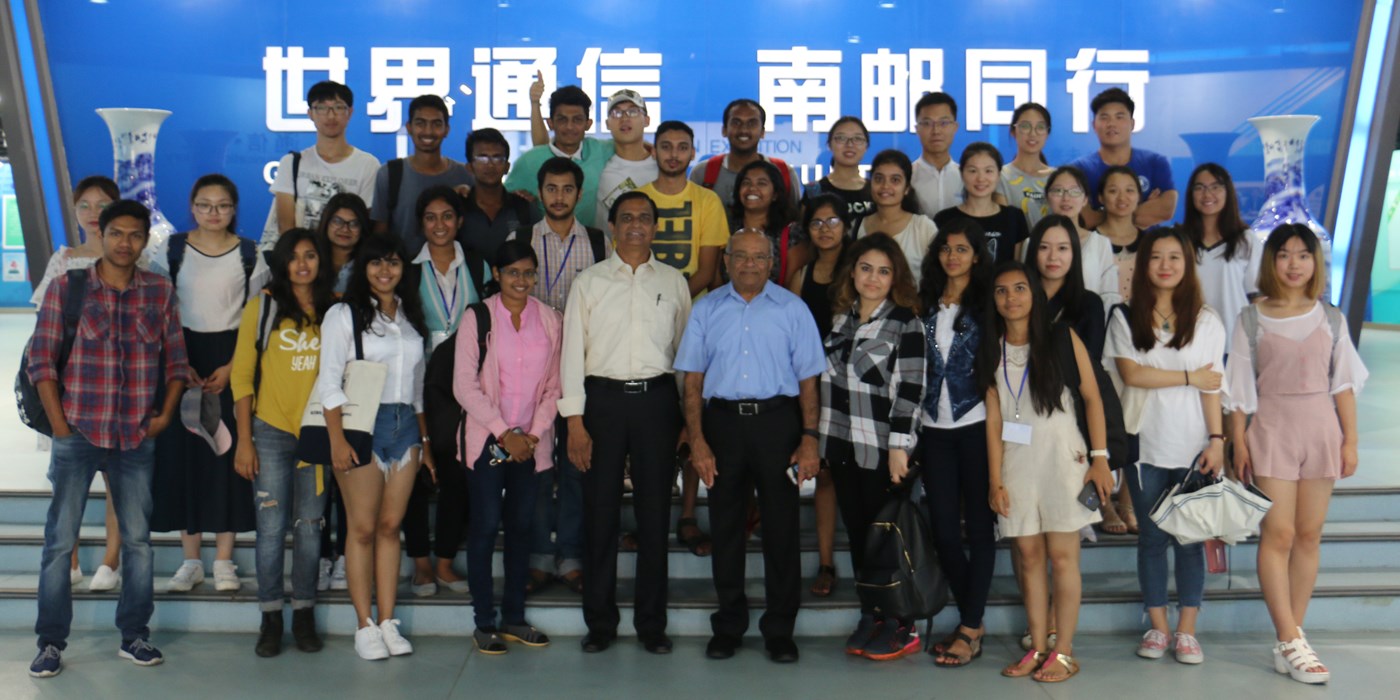 Professor Ashwin with Students in China