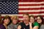 From left, staff members Janine Wert, Linda Morabito and Nancy Sireen; student veteran Bryan Bishop; student workers Katie Henckler, Ericka Haddad and Jared Patterson.