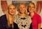 From left, Boston Herald reporter Katy Jordan, Jon Huntsman's daughter Liddy, wife Mary Kaye, daughter Mary Anne, Herald reporter Hillary Chabot discuss campaign trail issues with students.