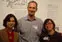 Graphic novelists, from left, Veronica Fish, Gareth Hinds and Liz Prince visited UMass Lowell in March for a panel discussion to kick off the exhibit featuring their work.