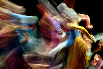 Artist Bassam Al-Zoghby&rsquo;s dazzling&nbsp; image of a dancer is one of the works on display in the new University Gallery exhibit.