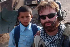 Mike Hubbard in Afghanistan in August 2009.