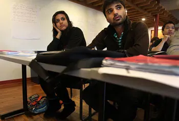Titiksha Fernandes and Siddharth Sharma were recruited by UMass Lowell through a private Australian company.