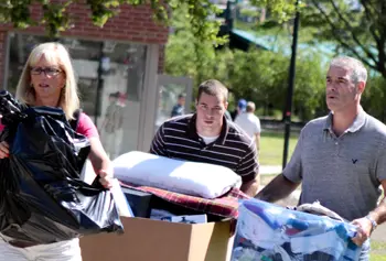 The UMass Lowell Parents offers support and resources for parents throughout the year, including a Parents Lounge during moving day for breaks between trips to the car.