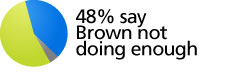 48% say Brown not doing enough