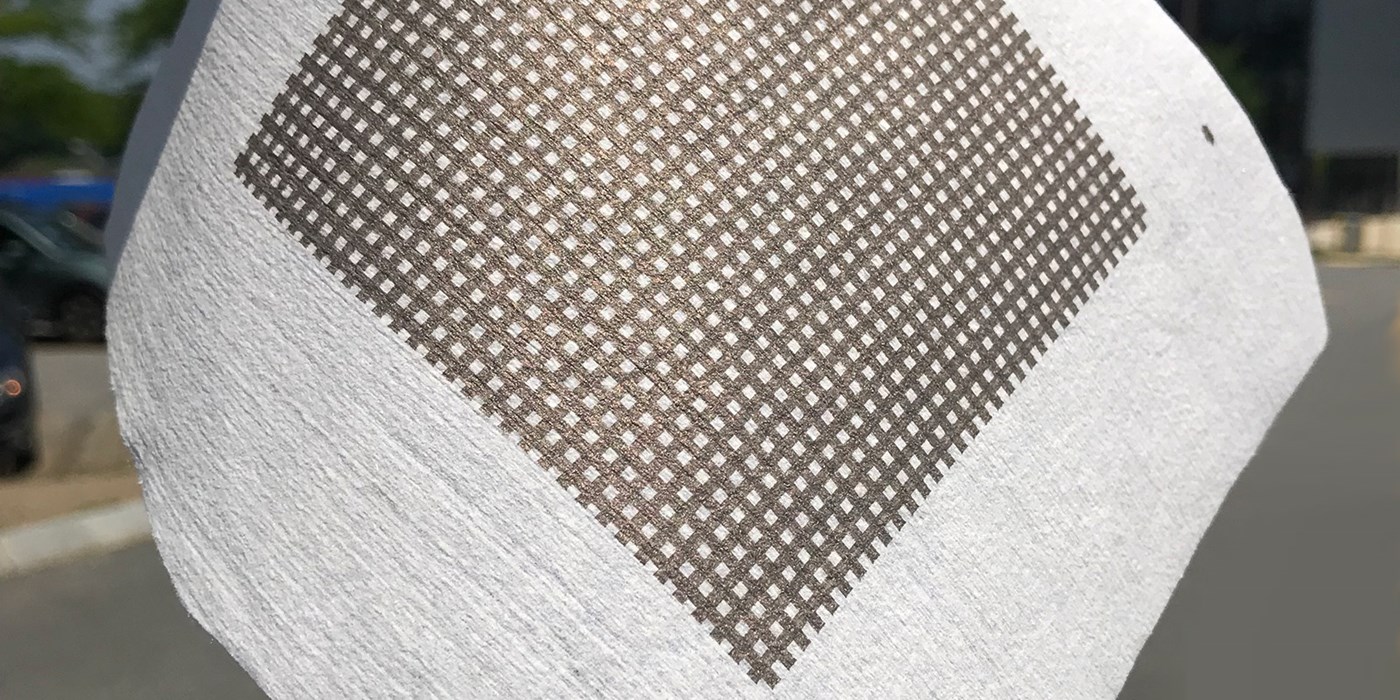 Printed metallic structures on fabric. The UMass Lowell Fabric Discovery Center is home to the first and only site in the nation that integrates discoveries from three Manufacturing USA Innovation Institutes. The synergy between high-tech fabrics and flexible electronics combined with robotics could change the world.