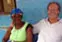 Public Affairs staff writer Geoffrey Douglas spends time with two new friends in Bagamoyo, Tanzania.