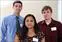 
          From left, electrical engineering seniors Matthew Berardi, Julie Chau and J. Cory Miniter have designed an ultraviolet LED water-purification system for use by people living in rural India.
        