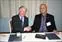 Chancellor Marty Meehan and Rector Zvi HaCohen of Israel’s Ben-Gurion University sign an agreement that outlines areas of academic, research and experiential learning collaboration.