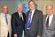 Prof. Stephen McCarthy, second from right, is shown with, from left, Provost Ahmed Abdelal, Chancellor Marty Meehan and Prof. Robert Parkin.