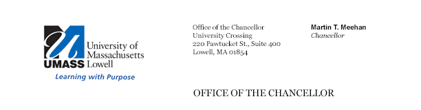 A Message from Chancellor Meehan