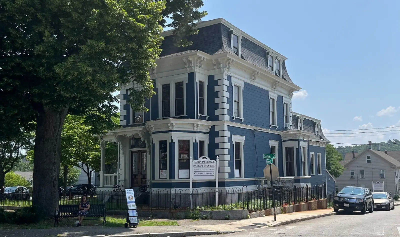 Samuel Wood House at 648 Central Street on Hosford Square.