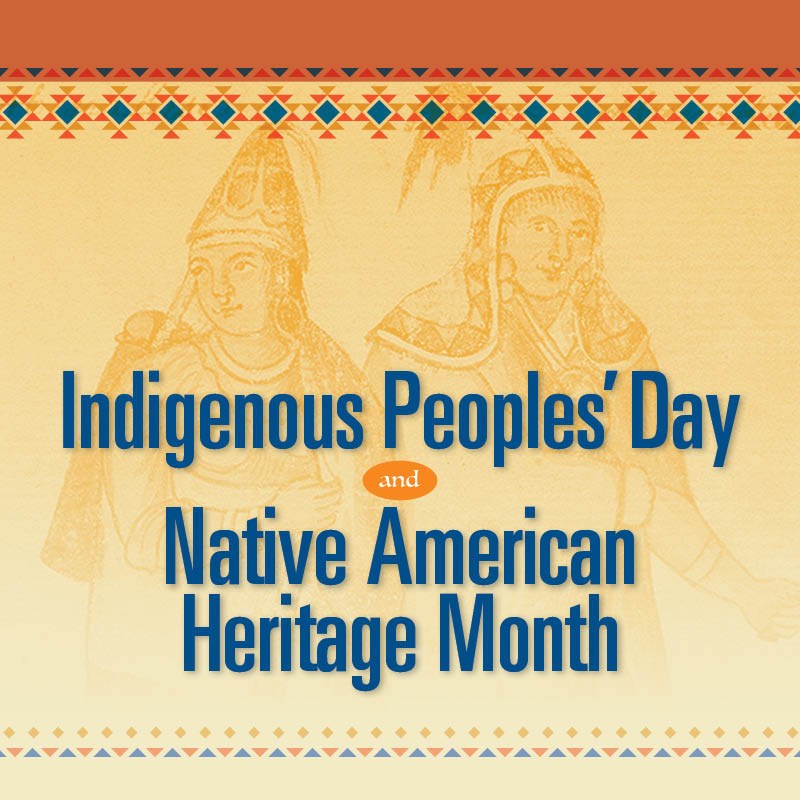 Graphic announcing Indigenous Peoples Day events