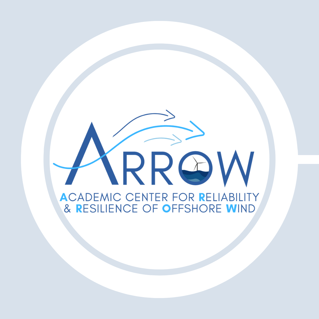 Logo of ARROW: Academic Center for Reliability & Resilience of Offshore Wind.