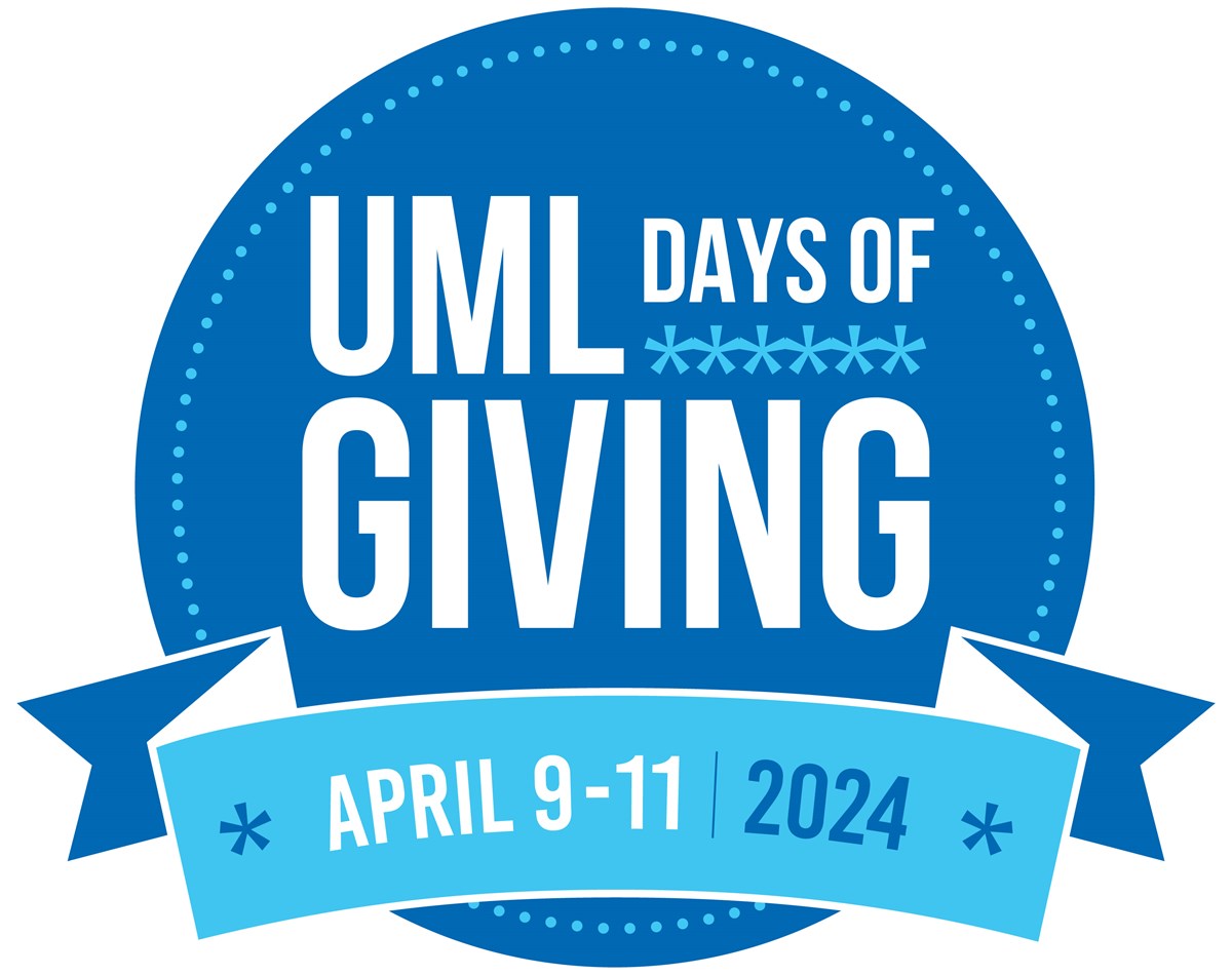 2024 UML Days of Giving April 9-11, 2024 logo.