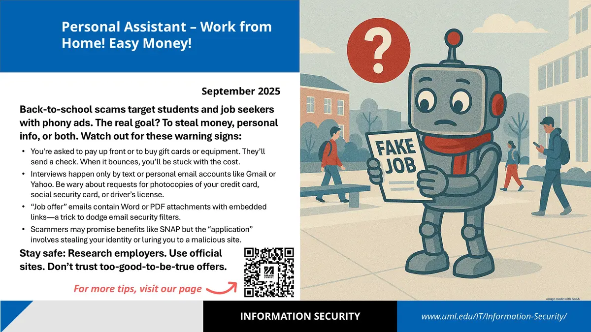 Hawki Job scams slide info