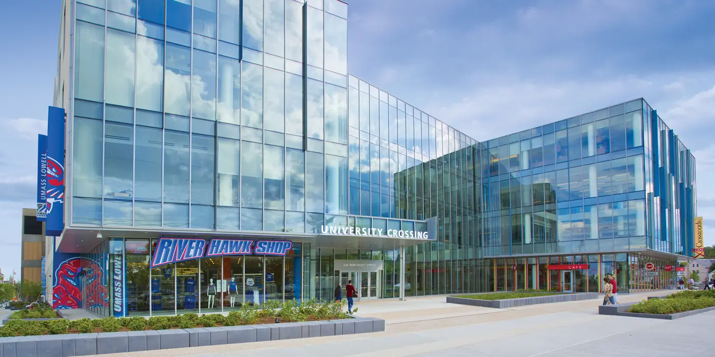 River Hawk Shop at the front of University Crossing