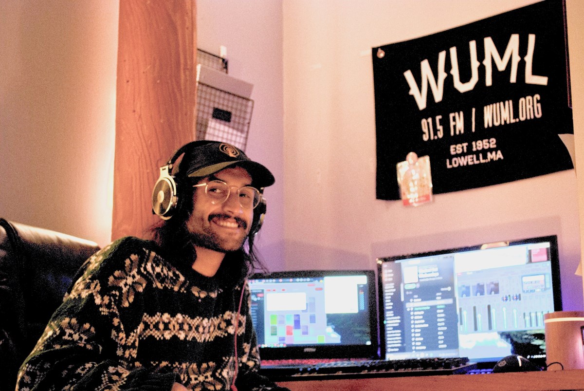 Junior Sai Patel helped keep the radio station on the air after it shifted to remote operations via a patchwork of home computers.