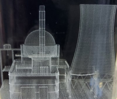 3D laser image of Nuclear Power Facility