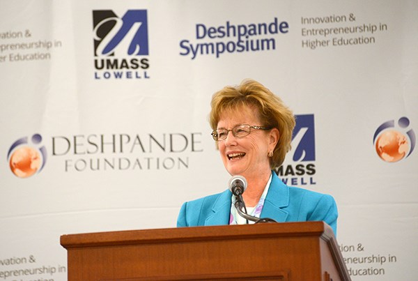 UMass Lowell Chancellor Jacquie Moloney at 2016 Deshpande Symposium