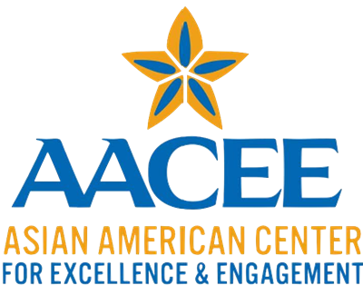 Asian American Center for Excellence and Engagement (AACEE) Logo.