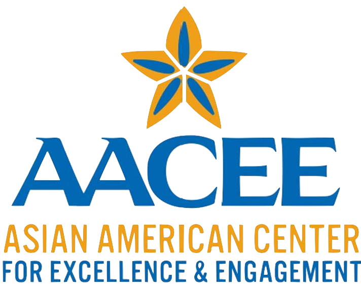 Asian American Center for Excellence and Engagement (AACEE) Logo.