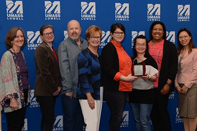 Faculty equity leaders at UML win an award for their work developing and leading bystander trainings