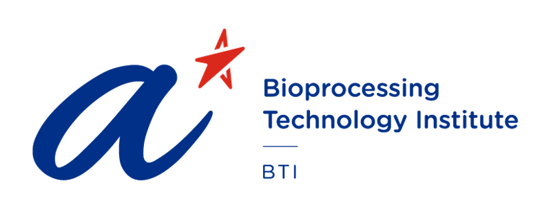 A star BTI logo with Bioprocessing Technology Institute on it.