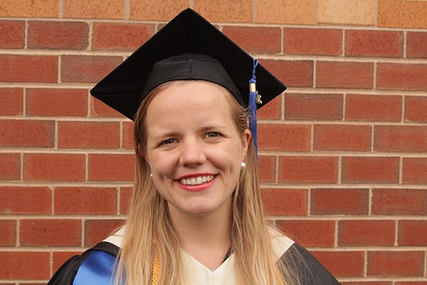 Abigail Koljonen graduated with a perfect 4.0 GPA from UMass Lowell.