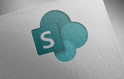 Sharepoint Logo embossed on paper
