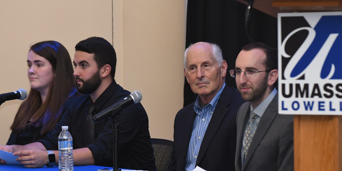 Andrew Sciascia participated in a debate held at UMass Lowell