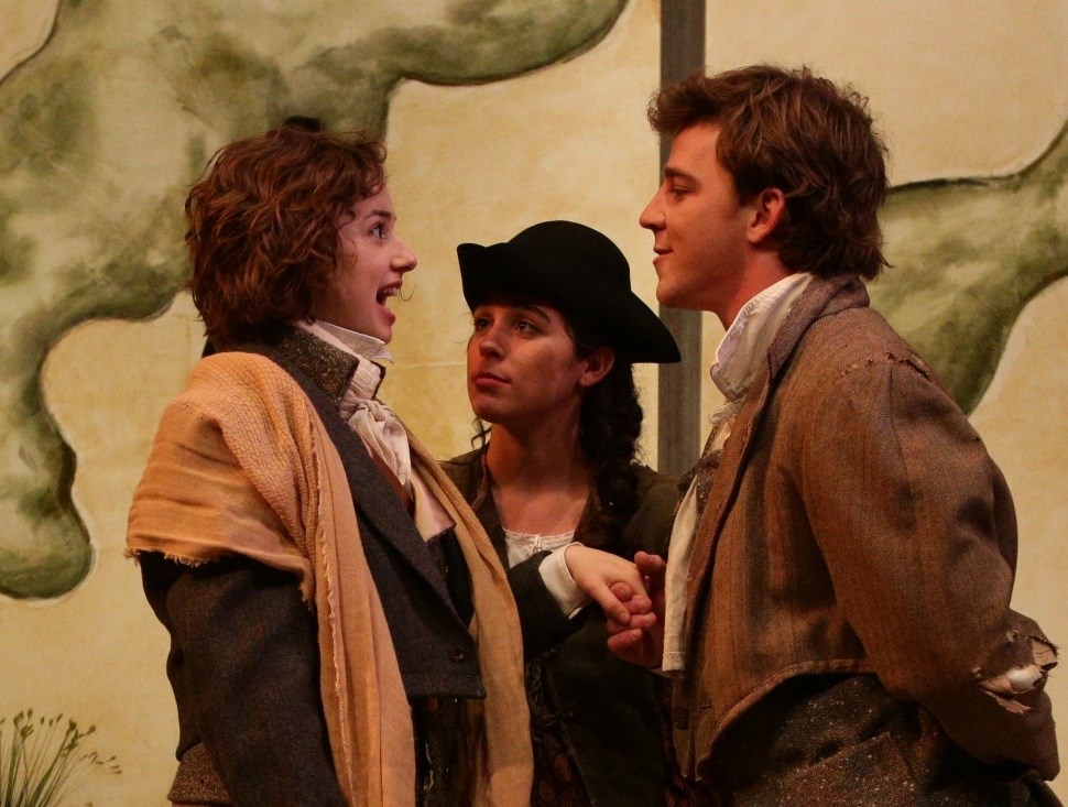 Students performing in As You Like it in 2012.