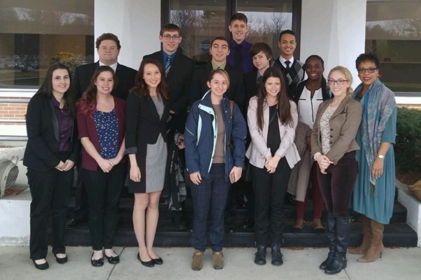 Honors professional communication students at BAE Systems