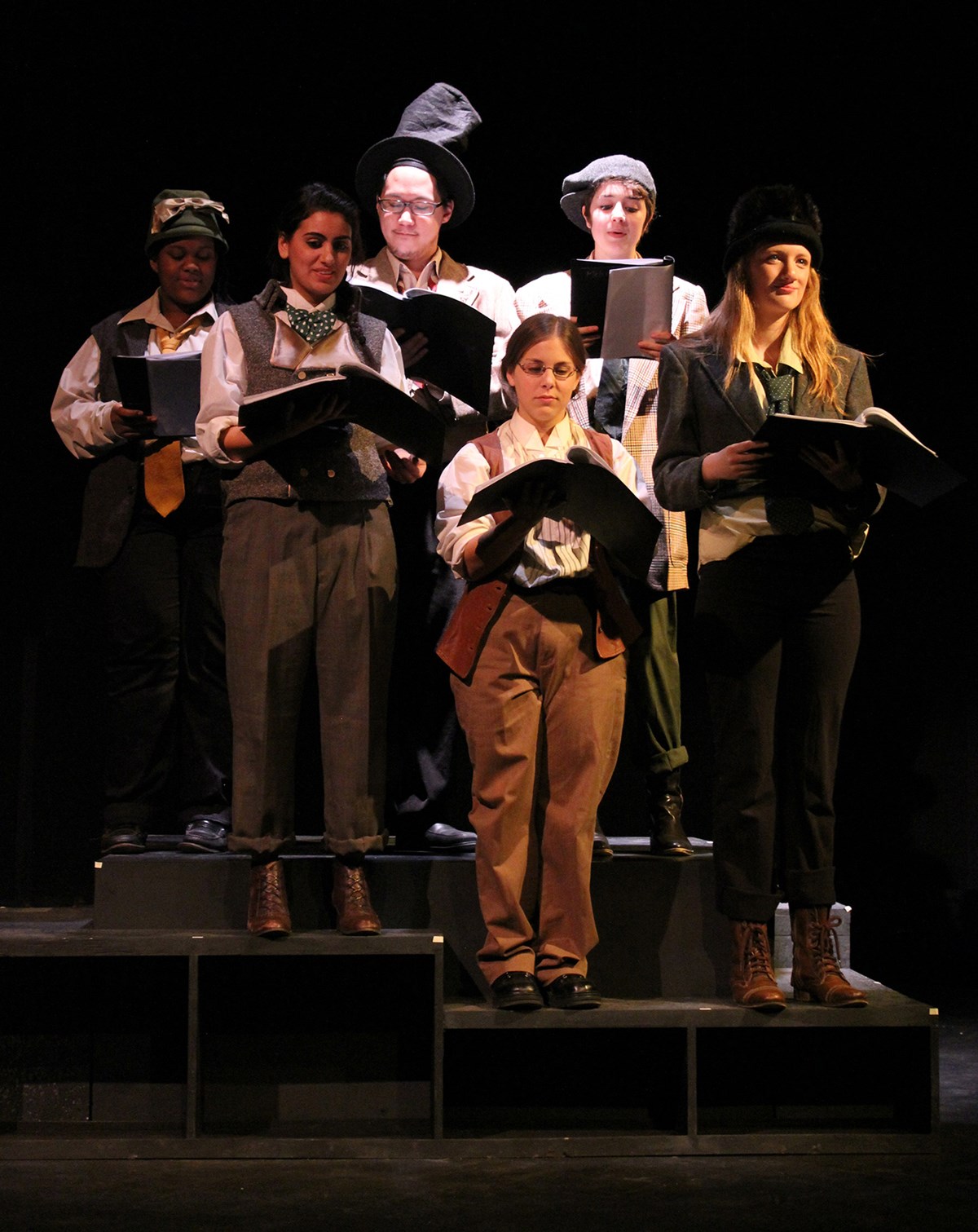 UMass Lowell students perform the play Bottoms on First.