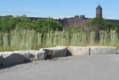Ferrous Park includes an open-air classroom on top of a hill overlooking the mills.